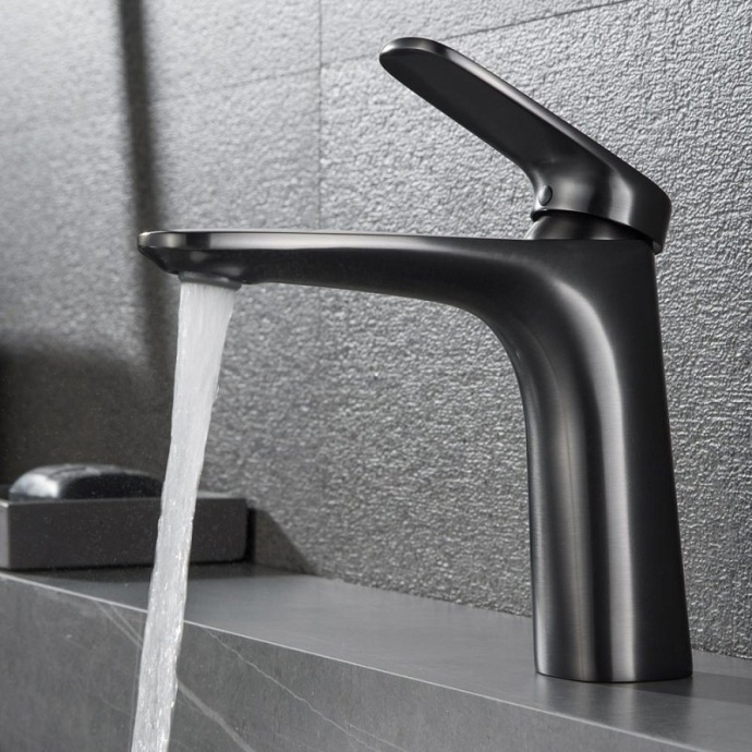 Смеситель для раковины Black&White Universell черный матовый 8701MG - 2
