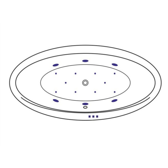 Ванна акриловая Excellent Lumina Relax 190х95 с гидромассажем белый - золото WAEX.LUM19.RELAX.GL - 5