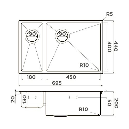 Мойка кухонная Omoikiri Taki золото  4993184 - 1