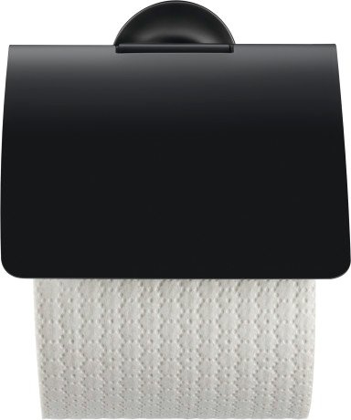 Держатель туалетной бумаги Duravit Starck T 0099404600 черный, с крышкой - 2
