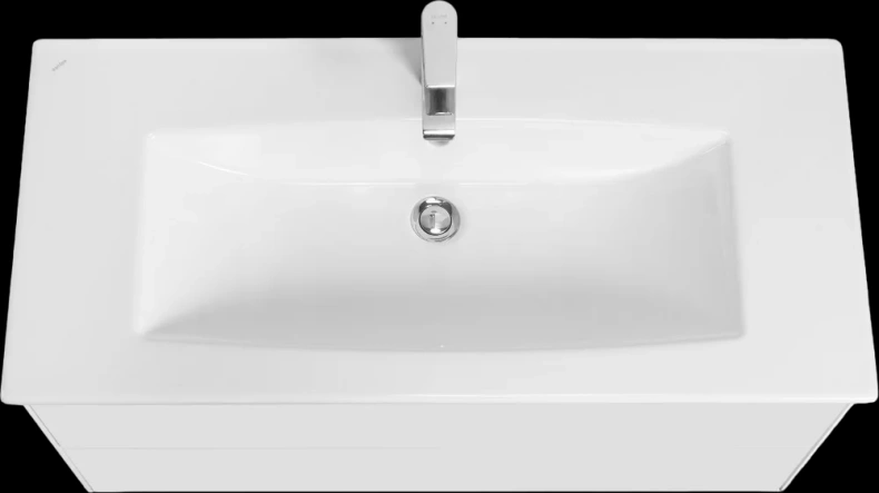 Тумба с раковиной Aquaton Сохо 100 белый глянцевый 1A2582K2AJ010 - 1