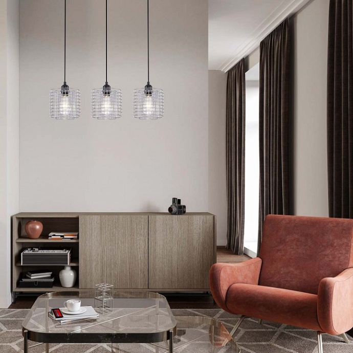 Подвесной светильник Escada Grid 10190/3S Chrome - 2