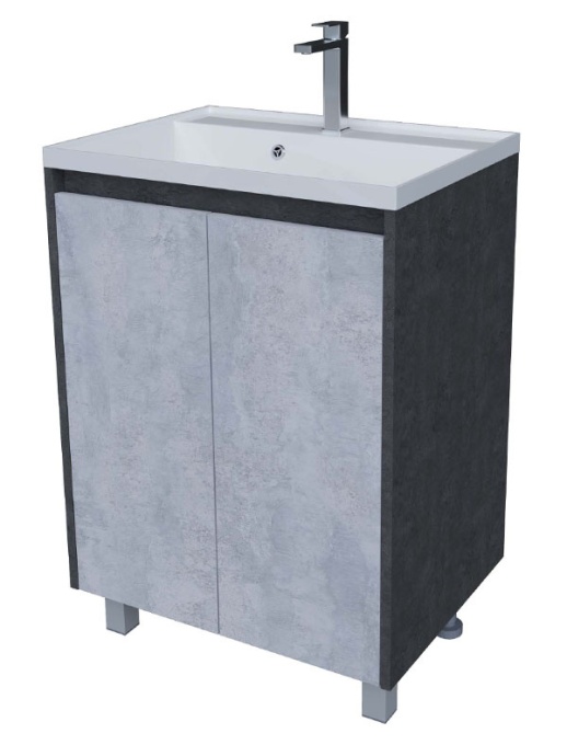 Тумба под раковину Stella Polar Кибэла 70 серый SP-00001046 - 0
