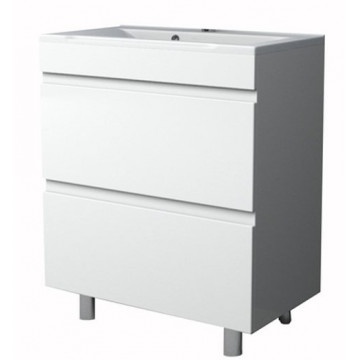 Тумба под раковину напольная Stella Polar Памелла 100 белая SP-00000808 - 0