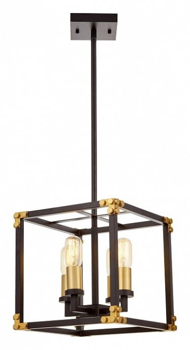 Люстра на штанге LUMINA DECO Waldorf LDP 1140-4 BK+MD - 0