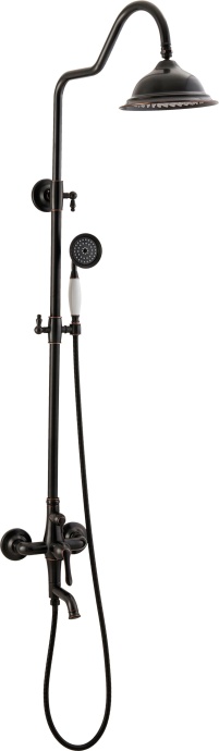 Душевая стойка GPD черный матовый DST27-O - 0