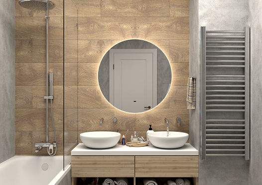 Зеркало с теплой подсветкой ART&MAX Sanremo AM-San-800-DS-C - 0