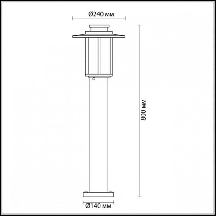 Уличный светильник Odeon Light Nature Mito 4047/1F - 3