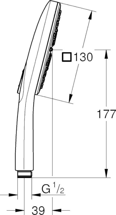 Душевая лейка Grohe Rainshower SmartActive 26582000 - 3