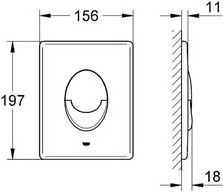 Кнопка смыва Grohe Skate Air 38505SH0 белая - 21