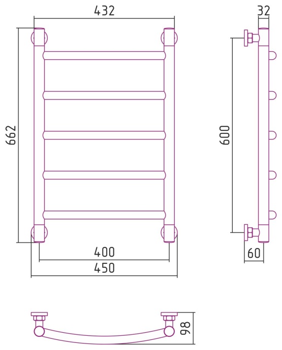 Полотенцесушитель водяной ДР 