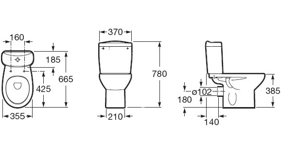 Унитаз-компакт Roca Victoria 342399000 - 8