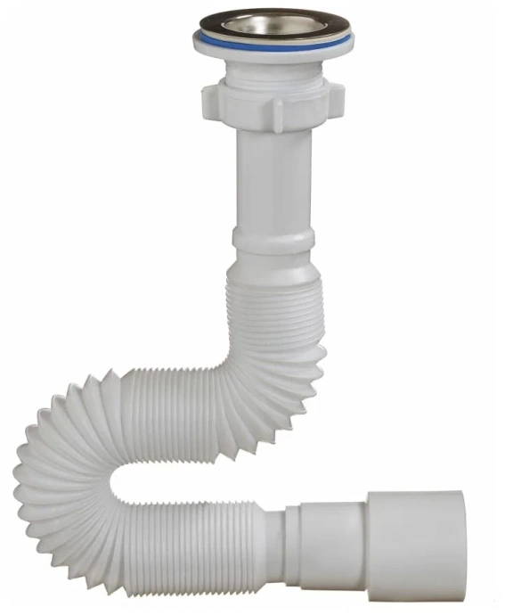 Сифоны/ОРИО гибкая труба с выпуском 1 1/4 х 40/50, длина 1250мм А-3014 - 0