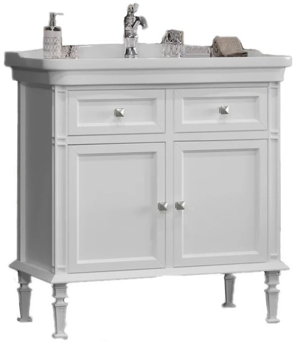 Тумба для комплекта Opadiris Кантара 85 белая 00-00004012 - 5