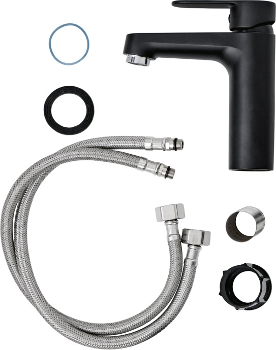 Смеситель для раковины DIWO Ярославль YAR-01b черный матовый - 8