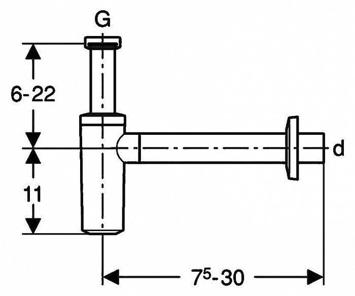 Сифон для раковины Geberit 151.034.21.1 - 1