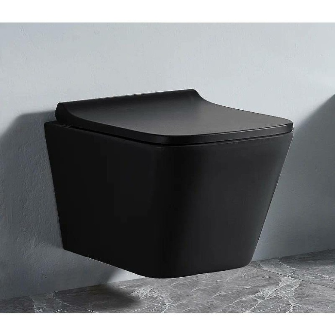 Унитаз подвесной Ceramalux черный, матовый  NS5170MB - 1