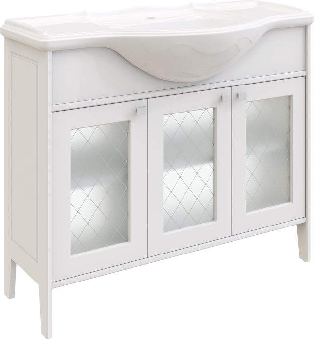 Тумба с раковиной STWORKI Хельсингборг 105 белая 482003 - 9