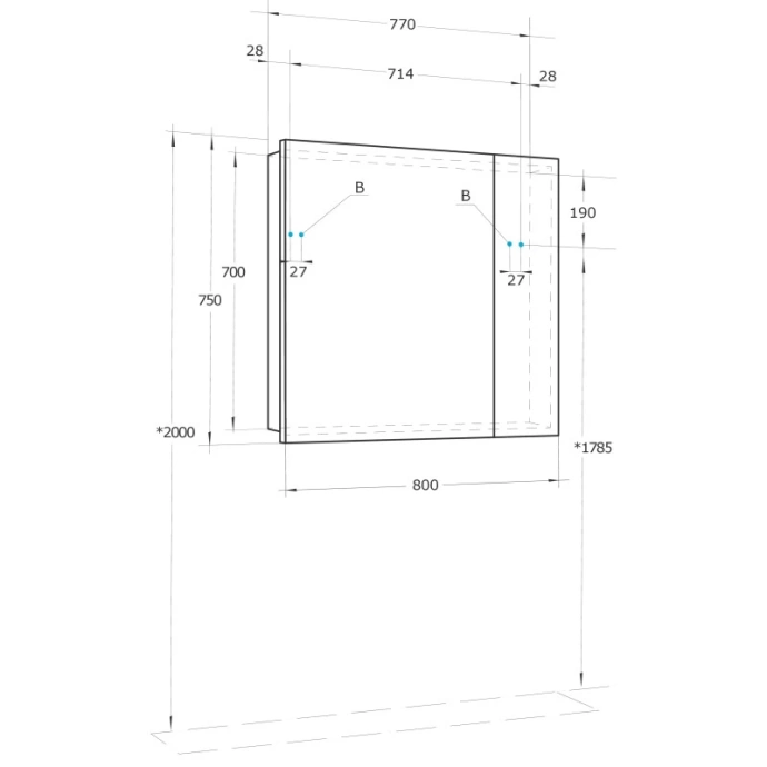 Комплект мебели Aquaton Форест 75 зеленый-темное дерево - 17