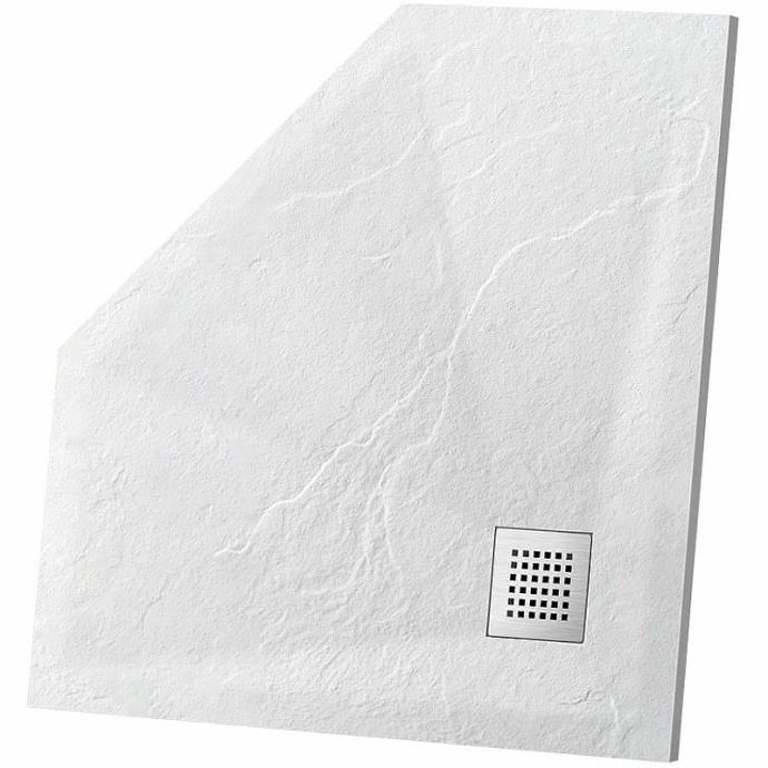 Душевой поддон из искусственного камня Vincea 100х100 белый VST-4SP1010W - 0