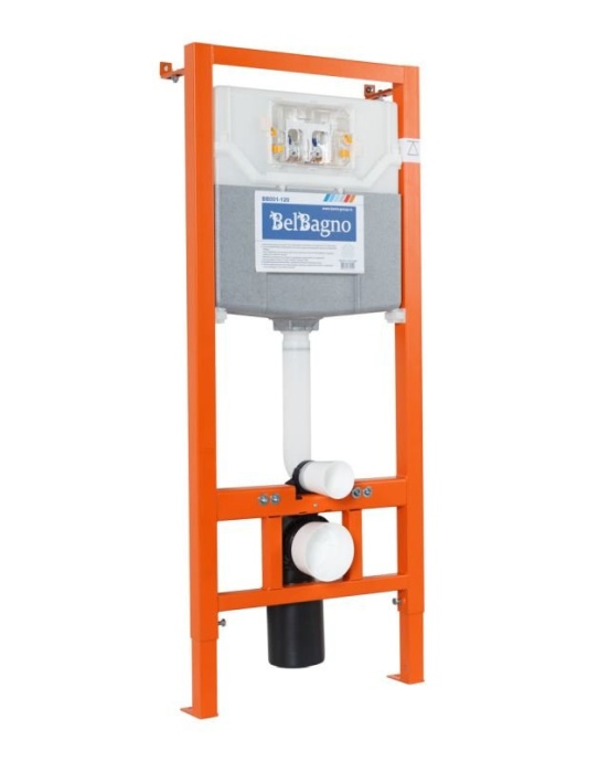 Система инсталляции BelBagno 120 с кнопкой смыва хром BB001-120/BB005-PR-CHROME - 3