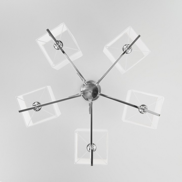 Люстра на штанге Eurosvet Alma 60115/5 хром - 1