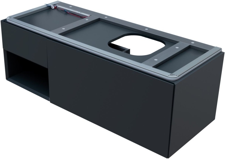 Тумба под раковину Allen Brau Infinity 120 R черный матовый 1.21008.AM - 5