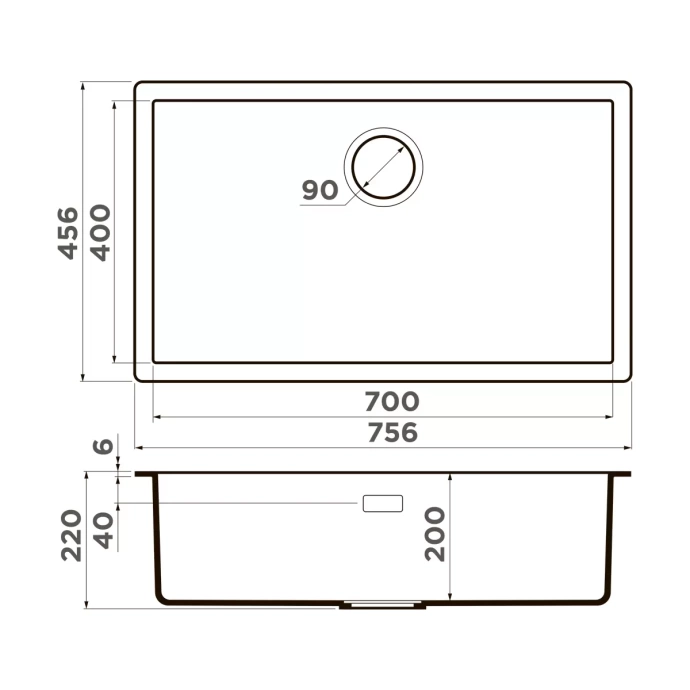 Мойка кухонная Omoikiri Yamakawa Artceramic/canyon  4997030 - 1
