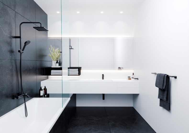 Смеситель Hansgrohe Vernis Shape 71561670 для раковины, черный - 1