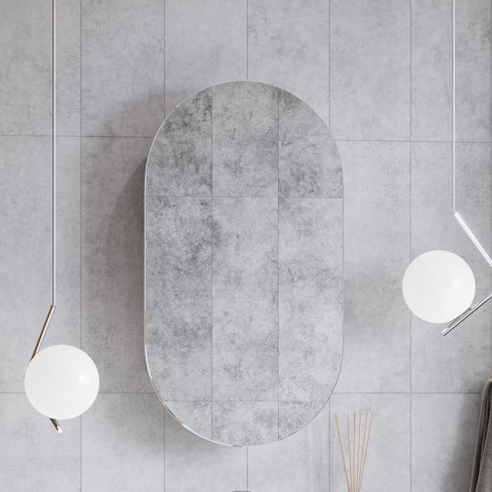 Зеркало-шкаф Aquaton Оливия 50 R белый глянцевый 1A254502OL010 - 2