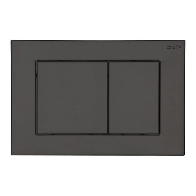 Кнопка смыва Black&White Universell черная матовая 09530 - 0