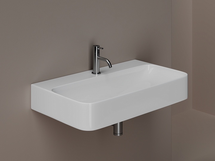 Подвесная раковина Ceramica Nova Aura 81х47 белая CN2006 - 0