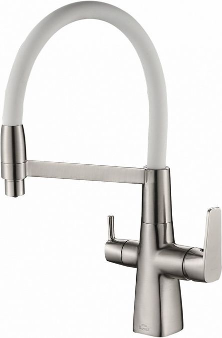 Смеситель Steel Hammer SH 818-8 SATIN для кухонной мойки - 0