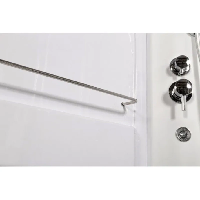 Душевая кабина Deto L 120х80 с гидромассажем, хром  L620LLED+GM - 3