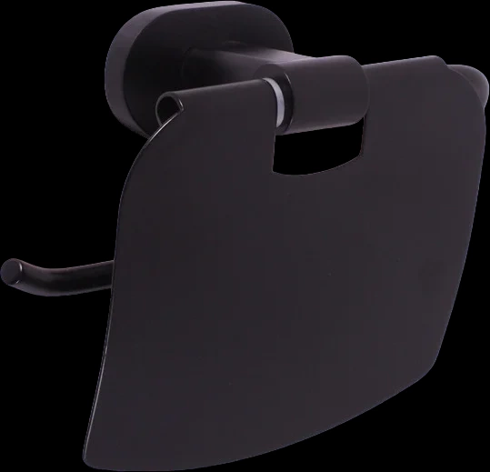 Держатель туалетной бумаги Rav Slezak Yukon черный матовый YUA0400CMAT - 0