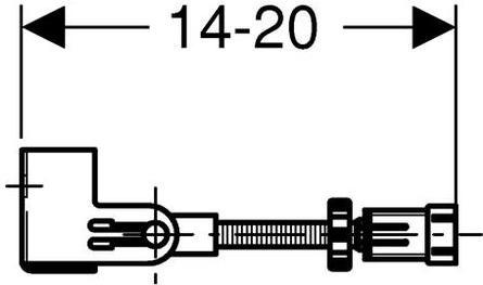 Комплект крепления для инсталляций Geberit Duofix 111.835.00.1 угловой к стене - 1