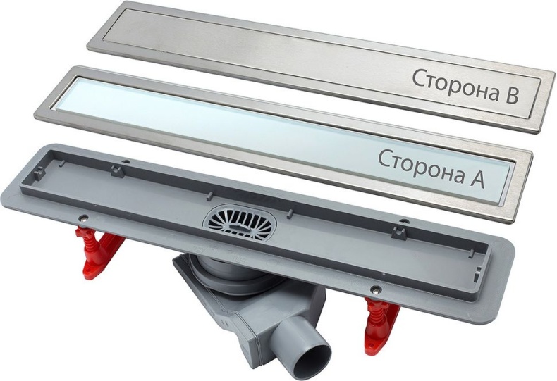 Душевой лоток Pestan Confluo Premium Line 450 белое стекло/сталь 13000281 - 3