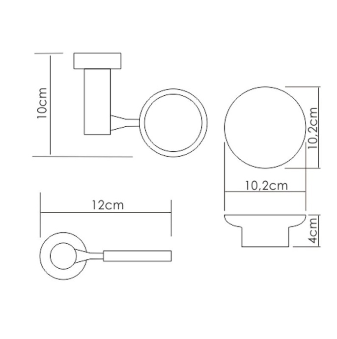 Мыльница с держателем Wasserkraft хром - белый K-28229 - 2