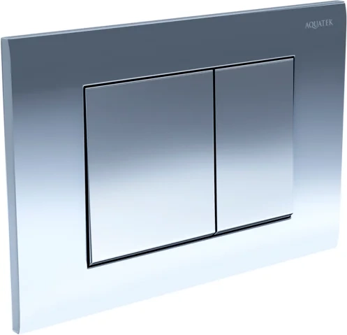 Кнопка смыва Aqutek хром  KDI-0000010 - 1