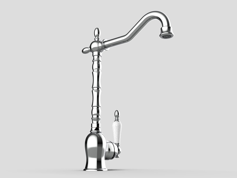 Смеситель для кухни GPD Retro хром MTE180 - 6