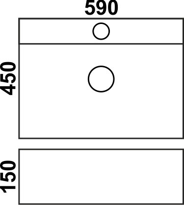 Тумба с раковиной Sanvit Рольф мини 60 напольная белая - 5