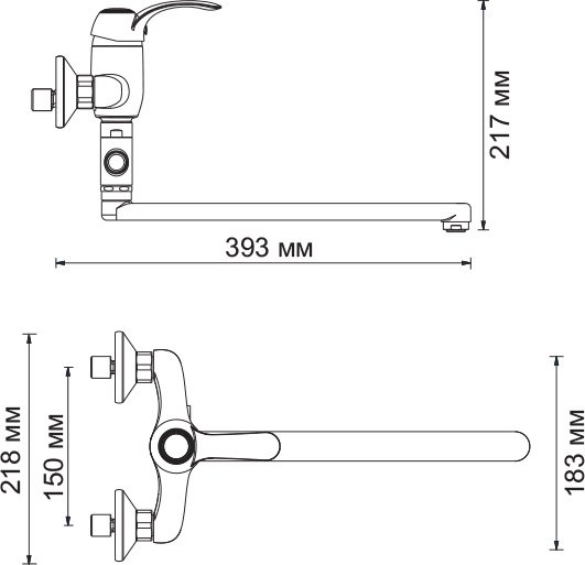 Смеситель Wasserkraft Isar 1302L универсальный, темная бронза - 5