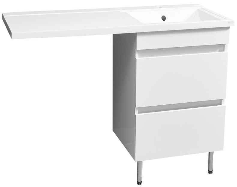 Тумба под раковину Stella Polar Мадлен Марсал 110 белый SP-00000852 - 1