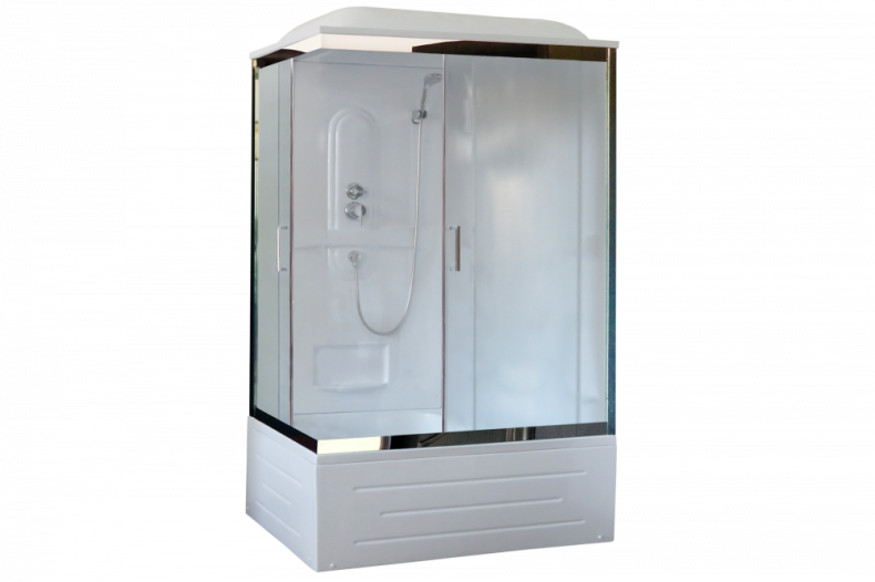 Душевая кабина Royal Bath 120х80 правая хром стекло матовое RB8120BP1-M-CH-R - 0