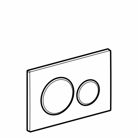 Кнопка смыва Geberit Sigma 20 115.882.JQ.1 хром матовый / хром глянцевый - 2