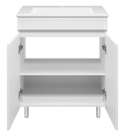 Тумба с раковиной Misty Енисей 70 белая глянцевая УТ000015475 - 1