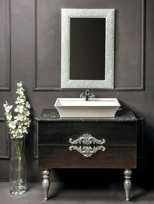 Тумба под раковину Armadi Art NeoArt 80 темное дерево 831-080-BW - 6