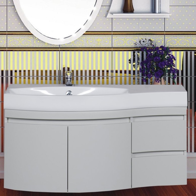 Тумба с раковиной Aquanet Опера 2-115 белая L - 0