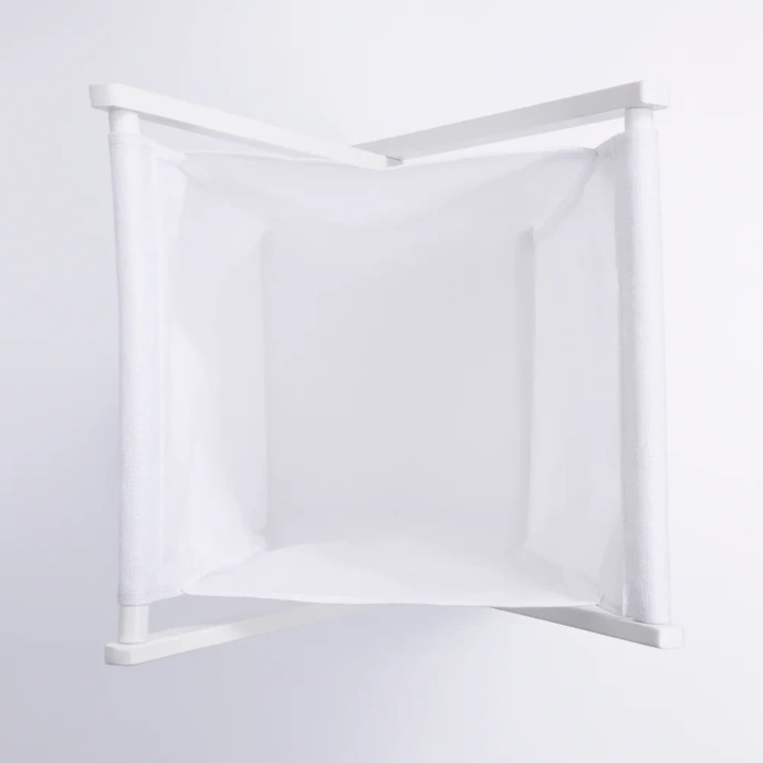 Корзина для белья Wasserkraft Nau светлое дерево - белый WB-773-L - 3