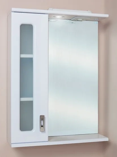 Зеркало-шкаф Onika Кристалл 58 L с подсветкой, белый  205817 - 1